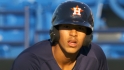 HOU@NYM: Correa singles then steals second base
