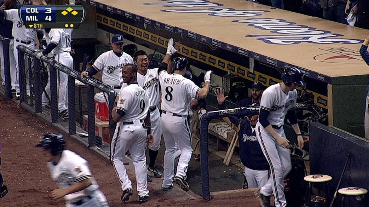 Cerveceros prevalecieron en 10 innings vs. Rockies