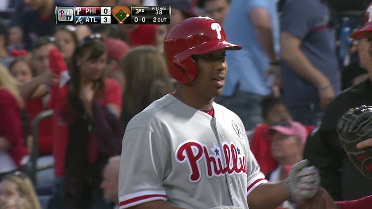 Revere leads off, Rollins bats second for Phils