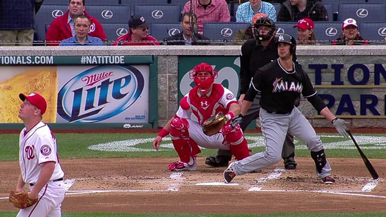 Marlins end drought, but can't rain on Nats' parade