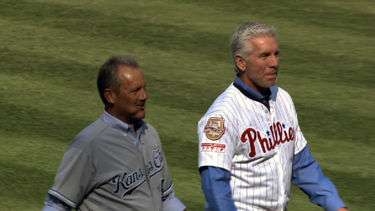 Schmidt, Brett relive old times before opener