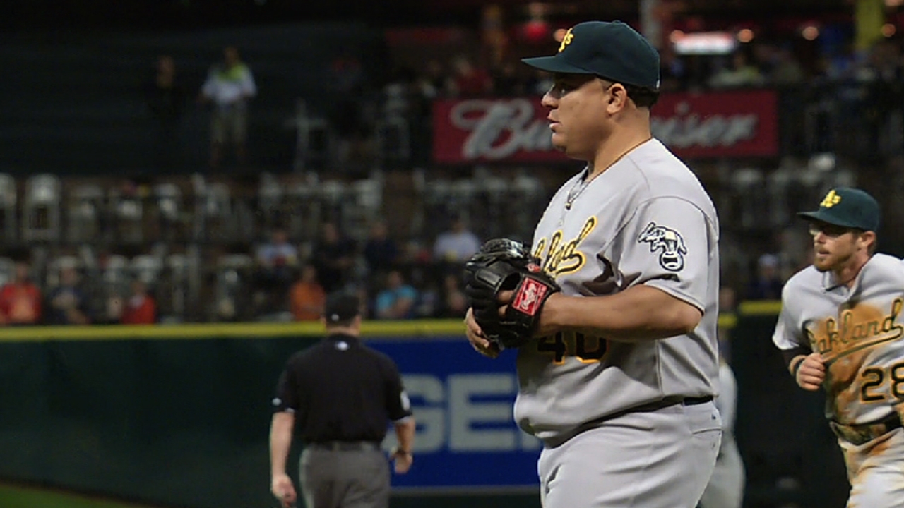 Four-run sixth gives A's victory in Colon's return
