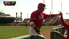 Cueto solid after shaky second in victory over Nats