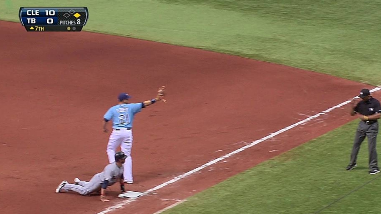 Rays fall to Indians on Price's rocky outing