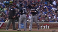 Quick start, wind help Brewers spoil Cubs' opener