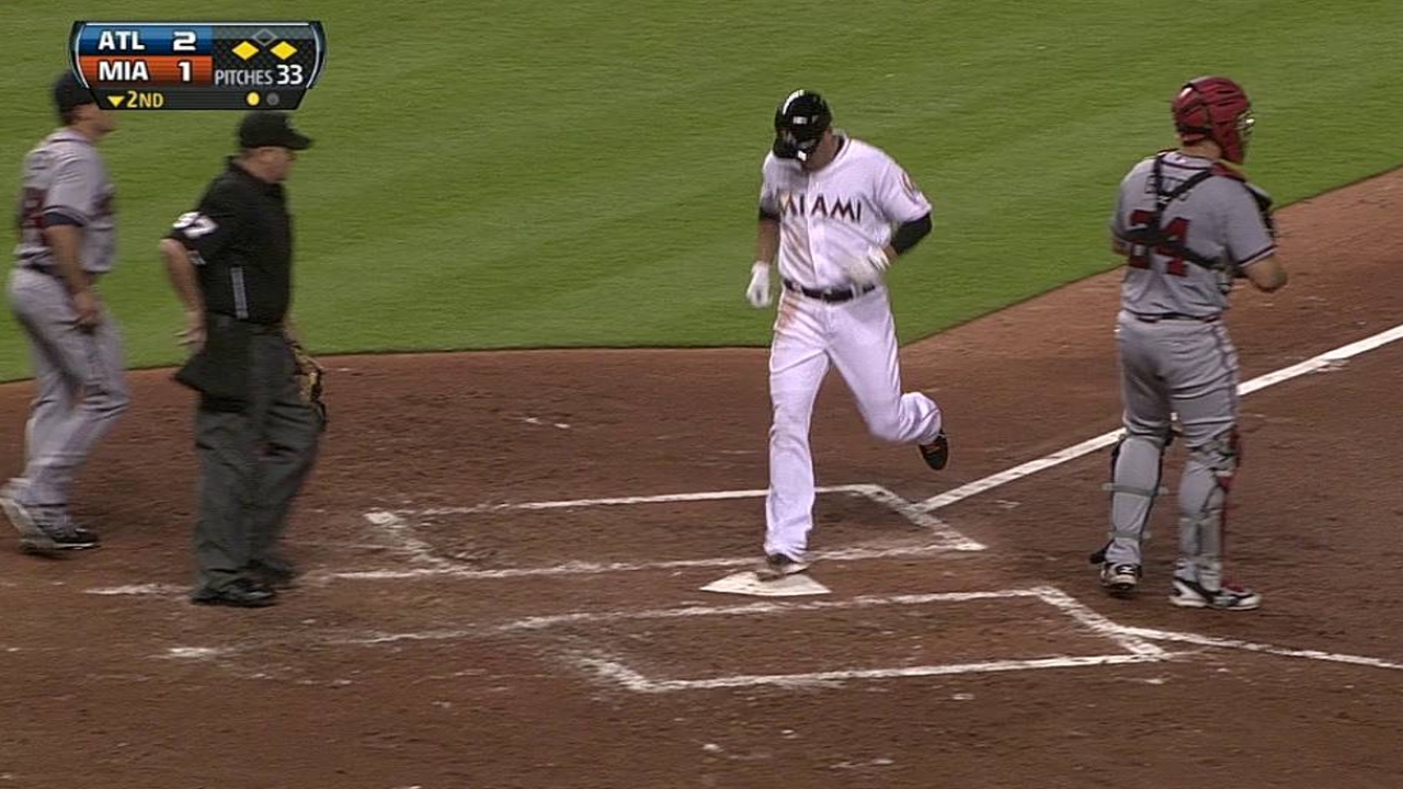 Hitting woes at forefront, Marlins can't back LeBlanc