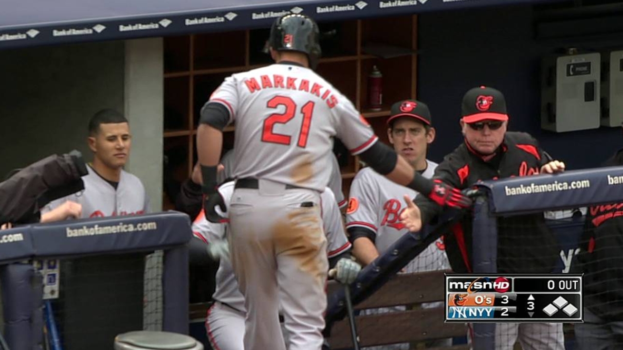 Orioles sonaron tres HR para doblegar a Yankees