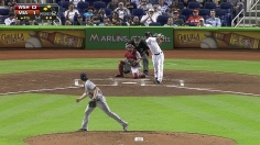 Big bats back Sanabia as Marlins top Nats