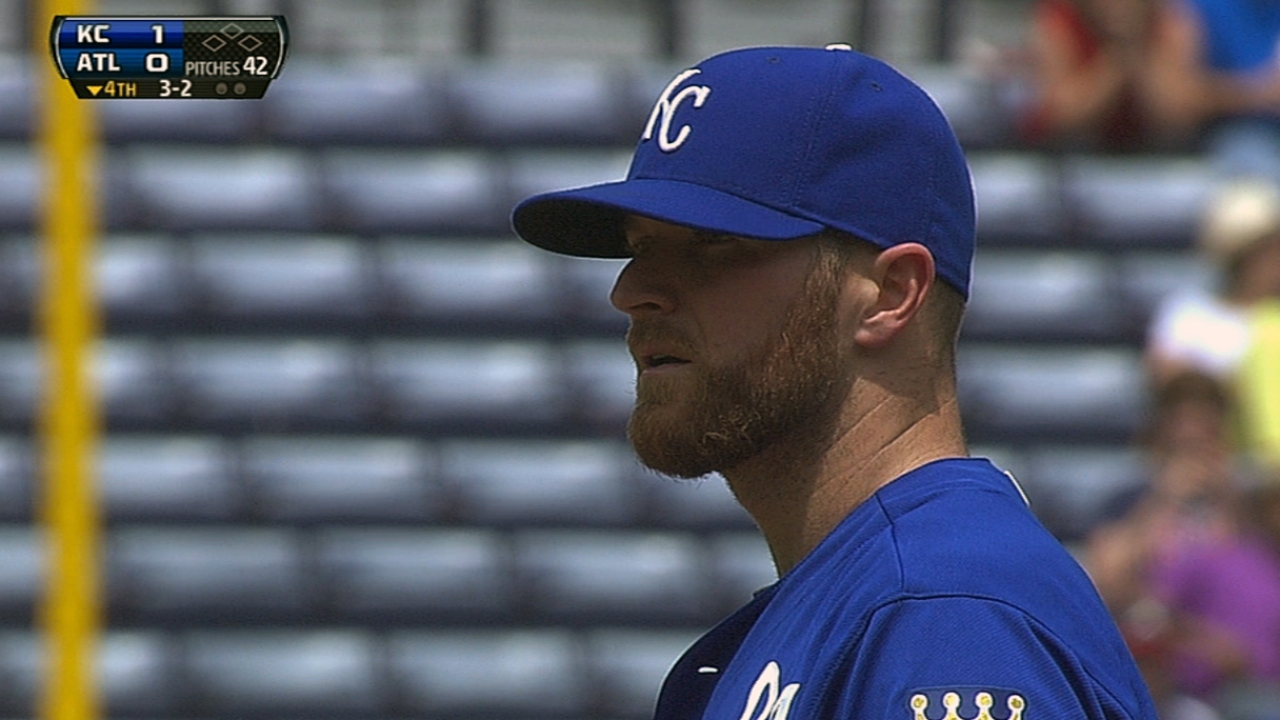 Davis' gem helps KC end Braves' streak at 10
