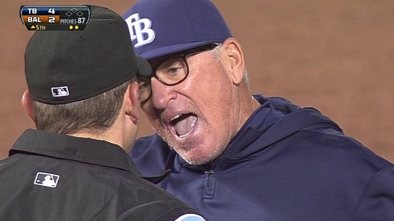 Maddon ejected in fifth against Orioles