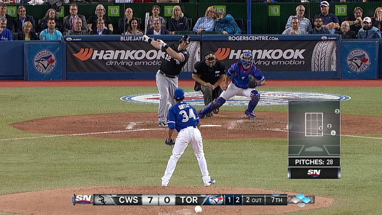 Ortiz gets active in Toronto right off the bat