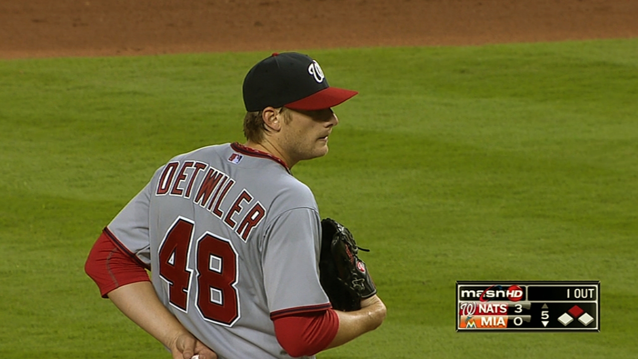 Nationals' win over Marlins is battery powered