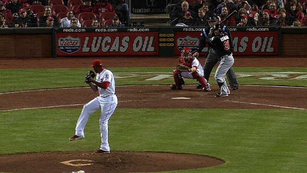 Ruggiano's late homer backs Slowey's terrific start