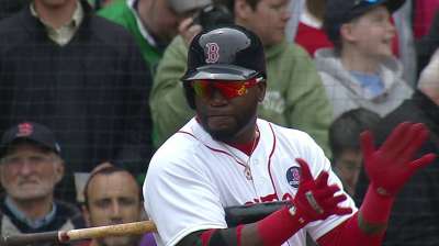 Ortiz returns to lineup, bats cleanup vs. KC
