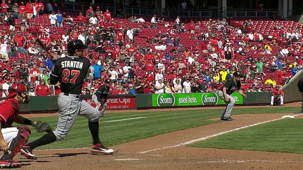Stanton looks to get bat, All-Star bid going