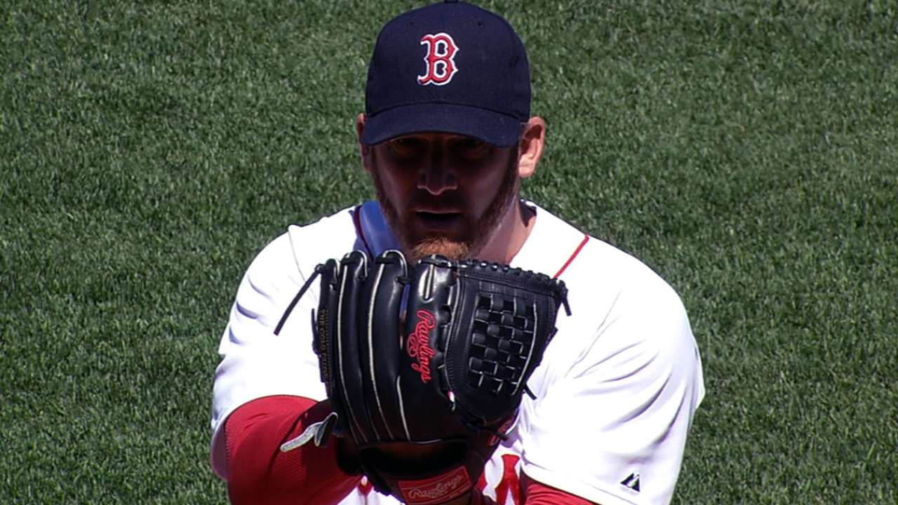 Dempster fans eight, but Boston drops Game 1