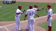 Grimm, home run parade settle Rangers' sweep