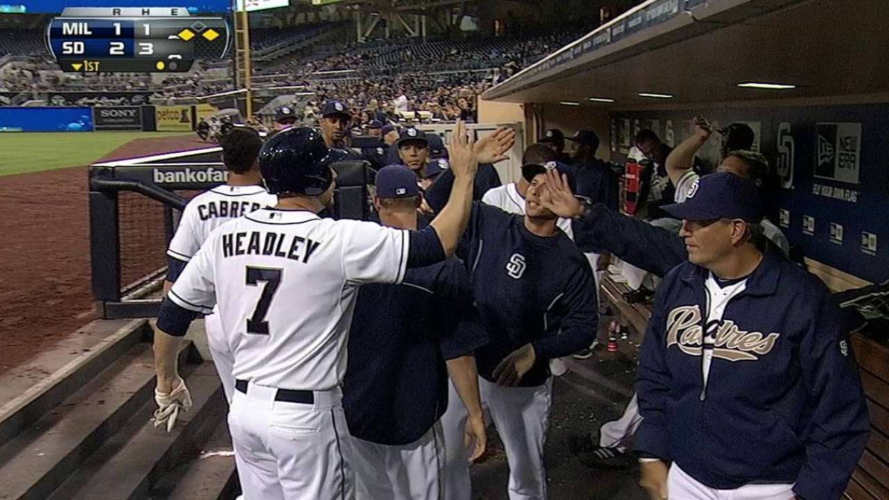 Padres se quedaron cortos vs. Gallardo, Cerveceros