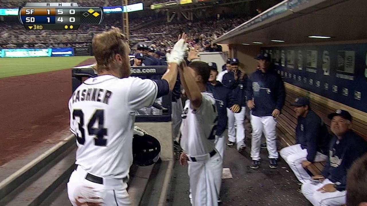 Cashner guía a Padres sobre Gigantes y Lincecum