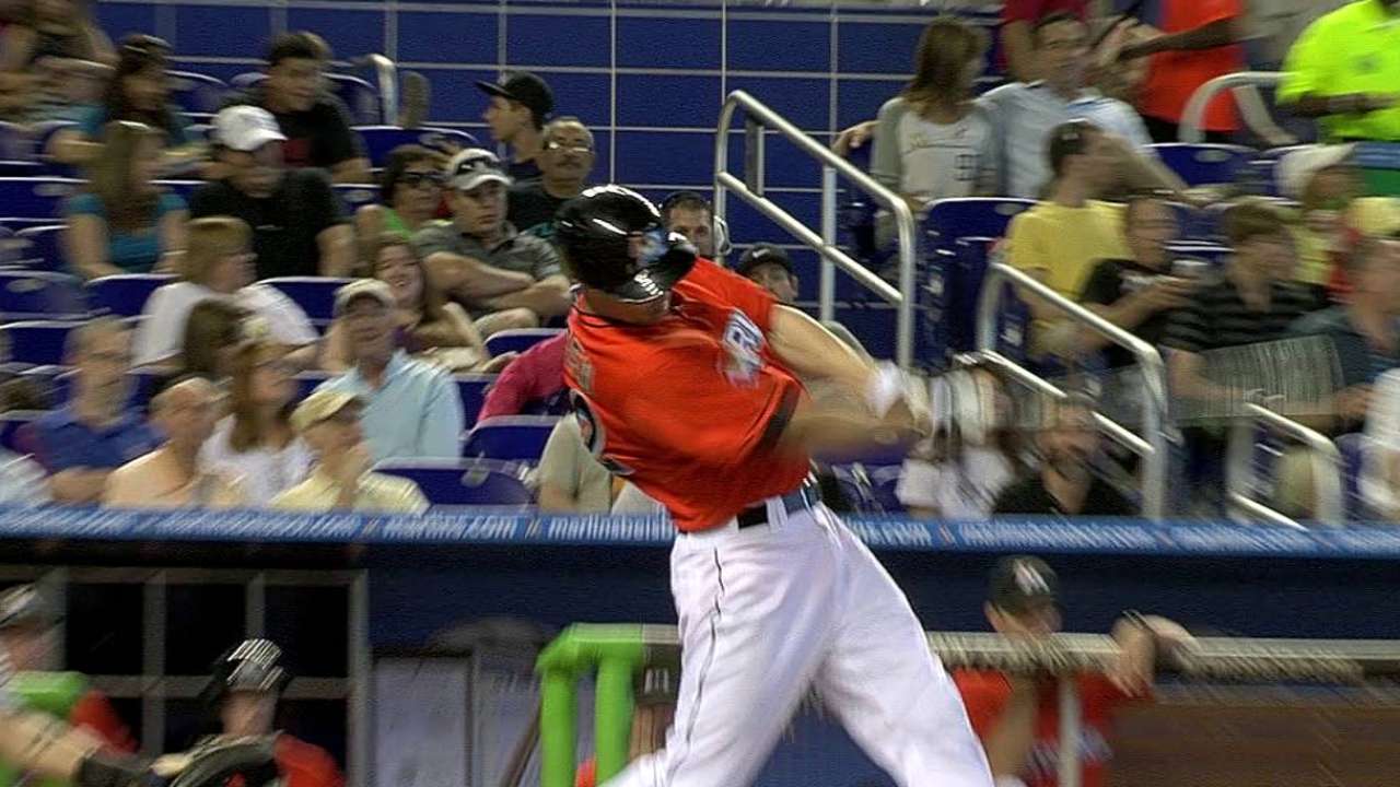 Marlins designate Green, promote Lucas