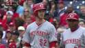 CIN@WSH: Cingrani notches his first career hit