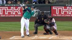 Mariners roll past O's behind double Saunders act