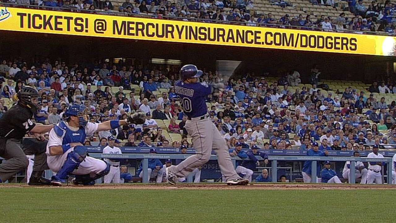 Rosario, Rockies no tuvieron piedad contra Dodgers