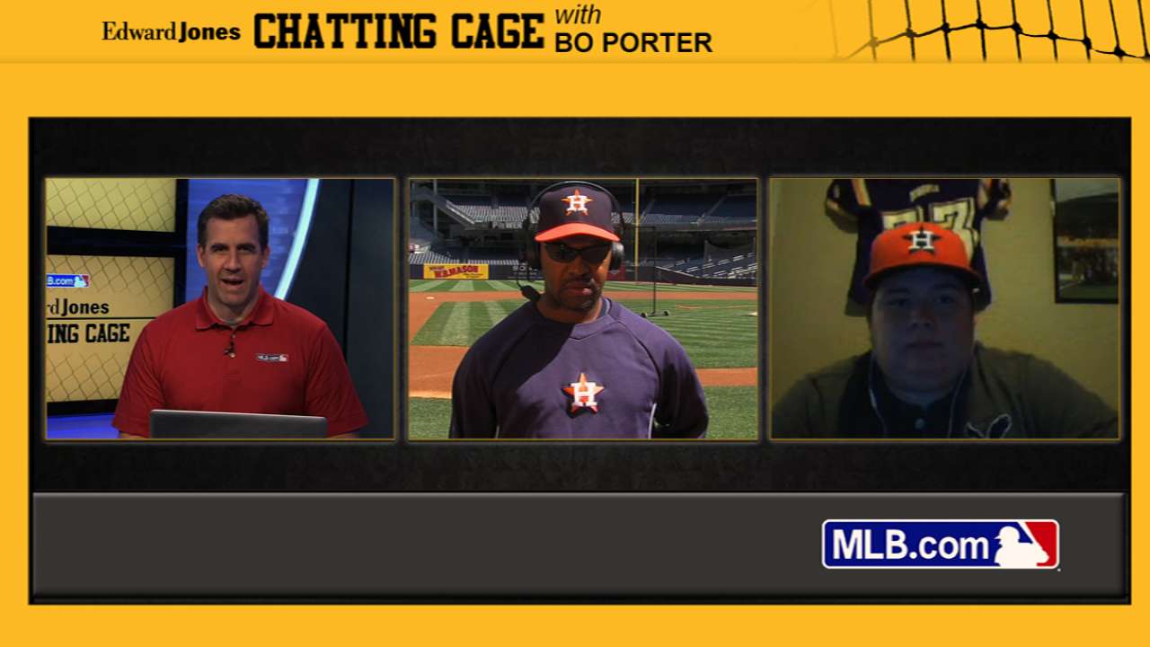 Porter offers managerial insight during chat