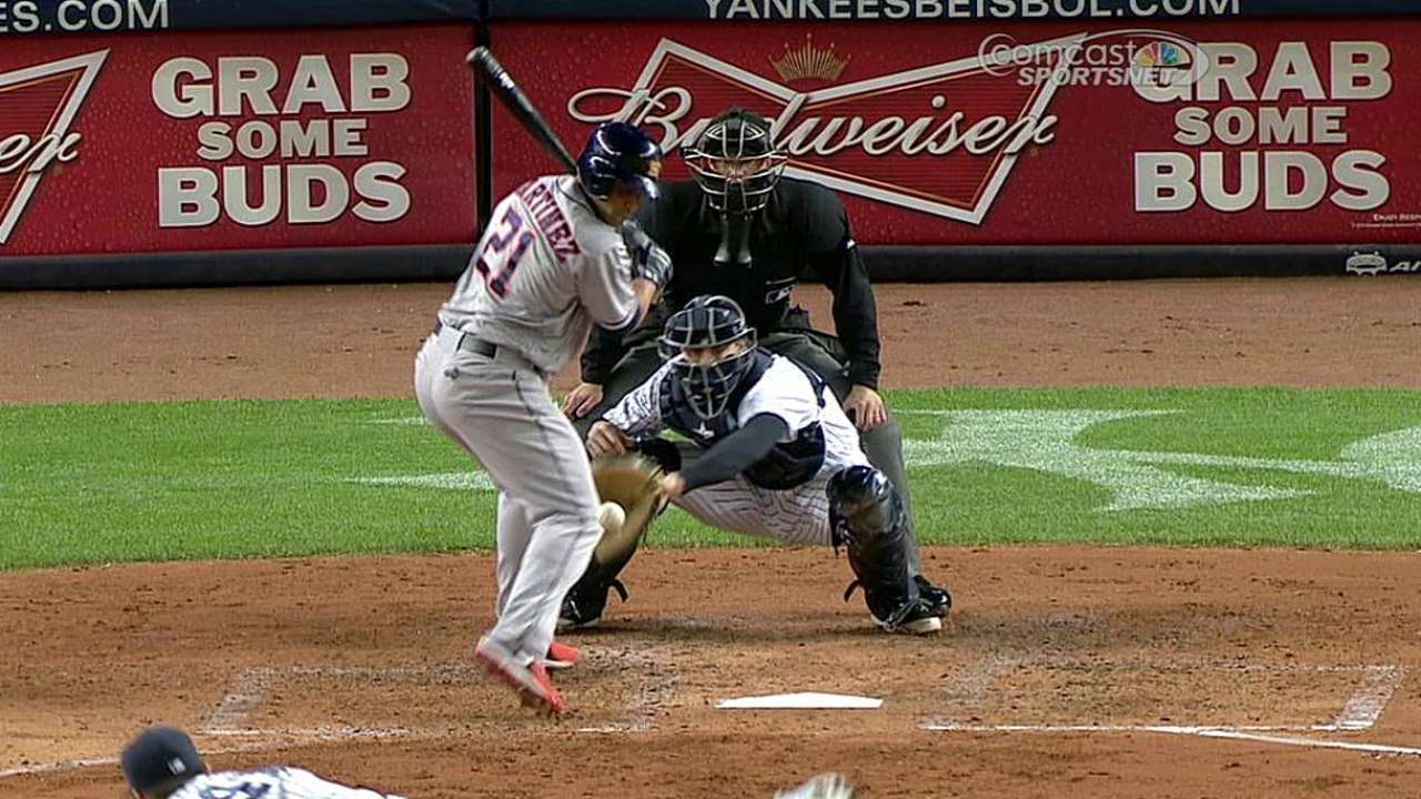 Astros lucharon pero no evitaron derrota vs. Yankees