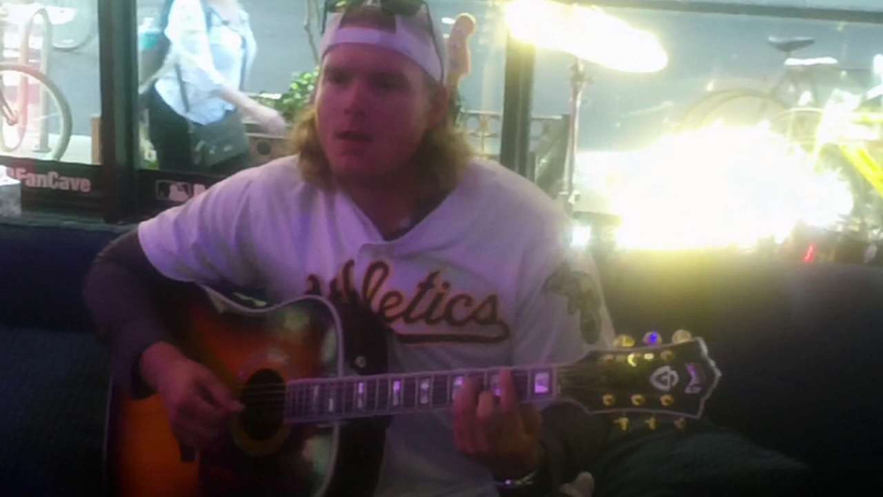 Griffin spends relaxing day in NYC, at Fan Cave