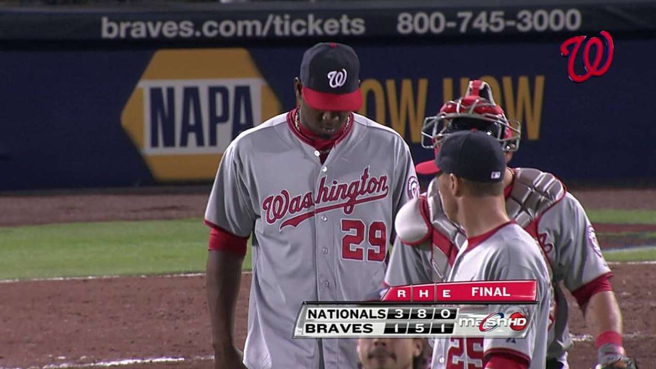 Nacionales superaron a Bravos de la mano de Haren