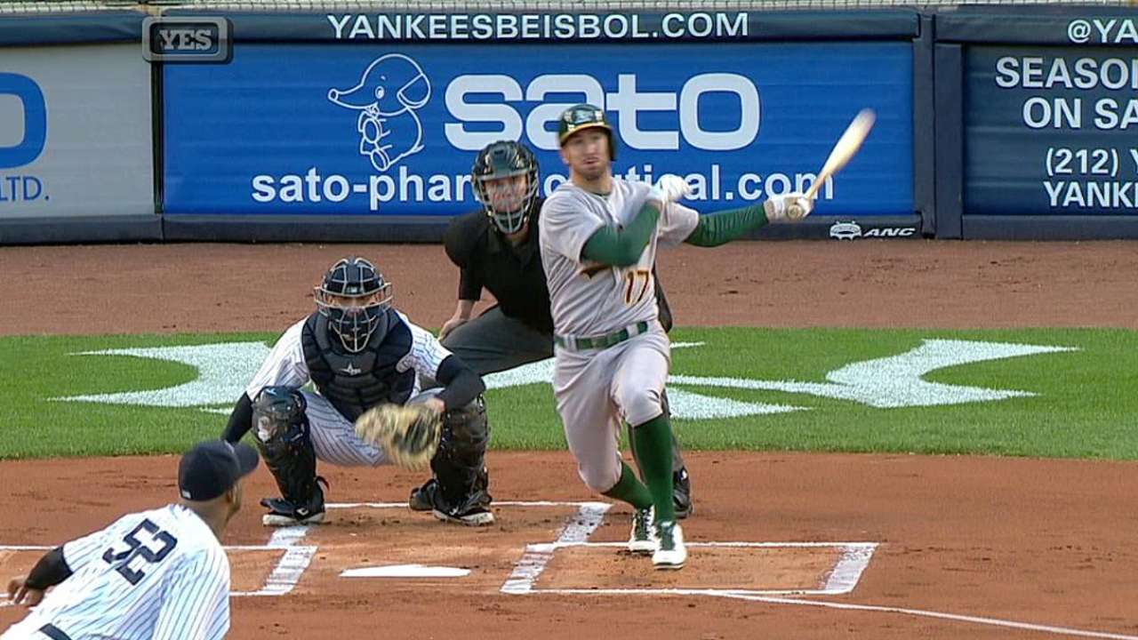Griffin, Atléticos pintan de blanco a los Yankees