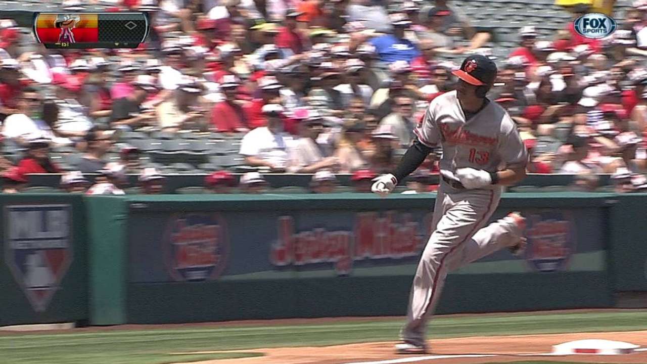 Orioles doblegaron a los Angelinos en 10 innings