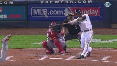 Segura out-slugging Brewers' expectations