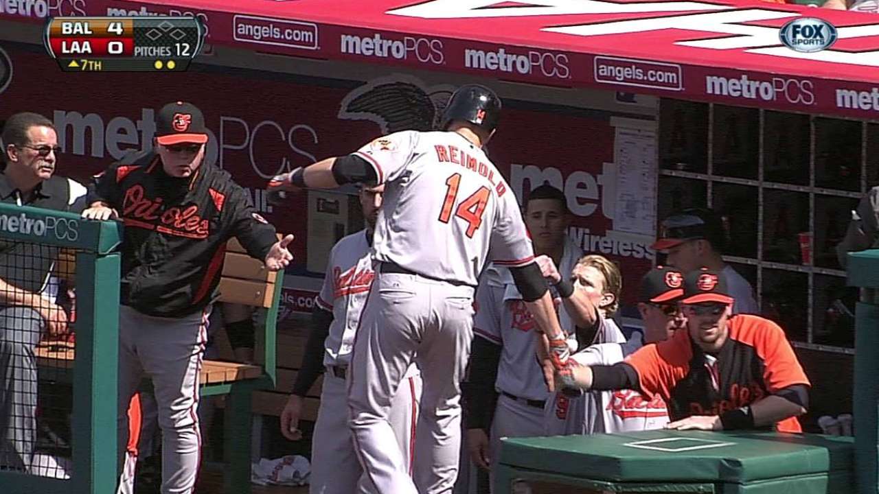 Orioles place Reimold on DL; Arrieta recalled