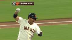 Giants win offensive tussle with another walk-off