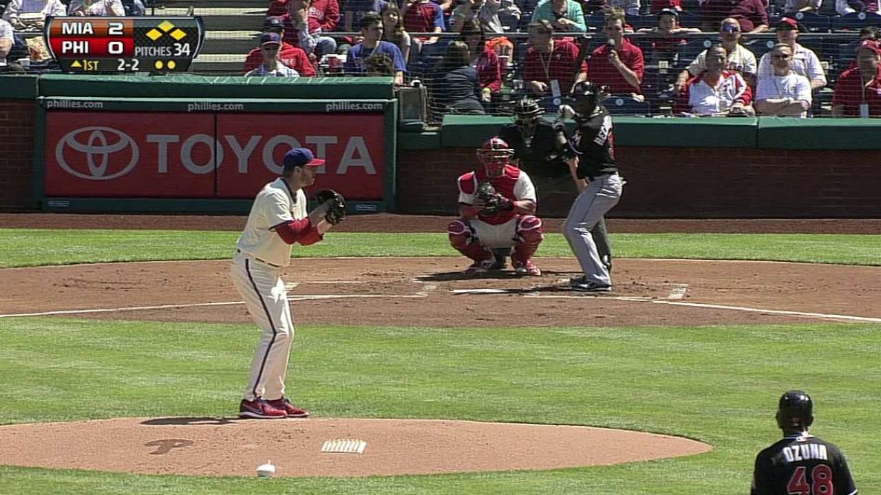 Adeiny remolcó siete y Marlins apalearon a Filis