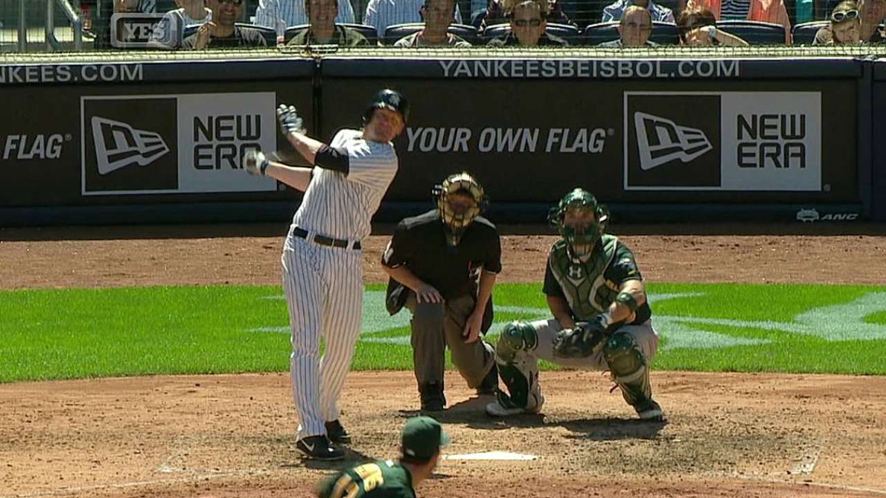 Yanks rally after Pettitte exits, but fall to A's