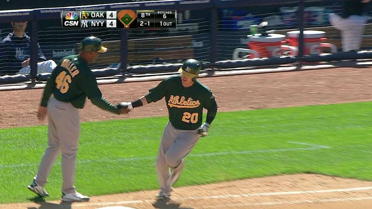 Atléticos prevalecen y se llevan la serie vs. Yankees