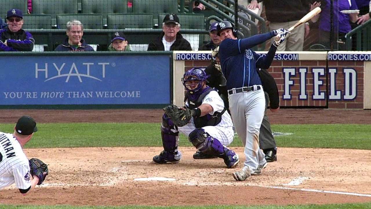Lobatón lideró ofensiva de Rays contra Rockies