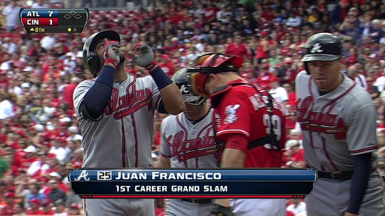 Juan Francisco dio grand slam en triunfo de Bravos