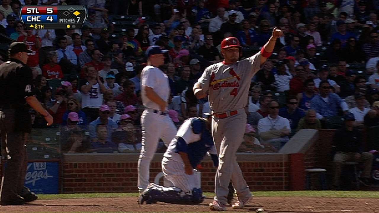 Cardenales remontan y le arrancan triunfo a Cubs