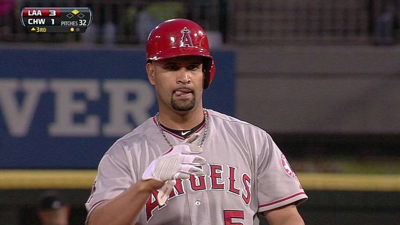 Pujols brilla en victoria de Angelinos vs. White Sox