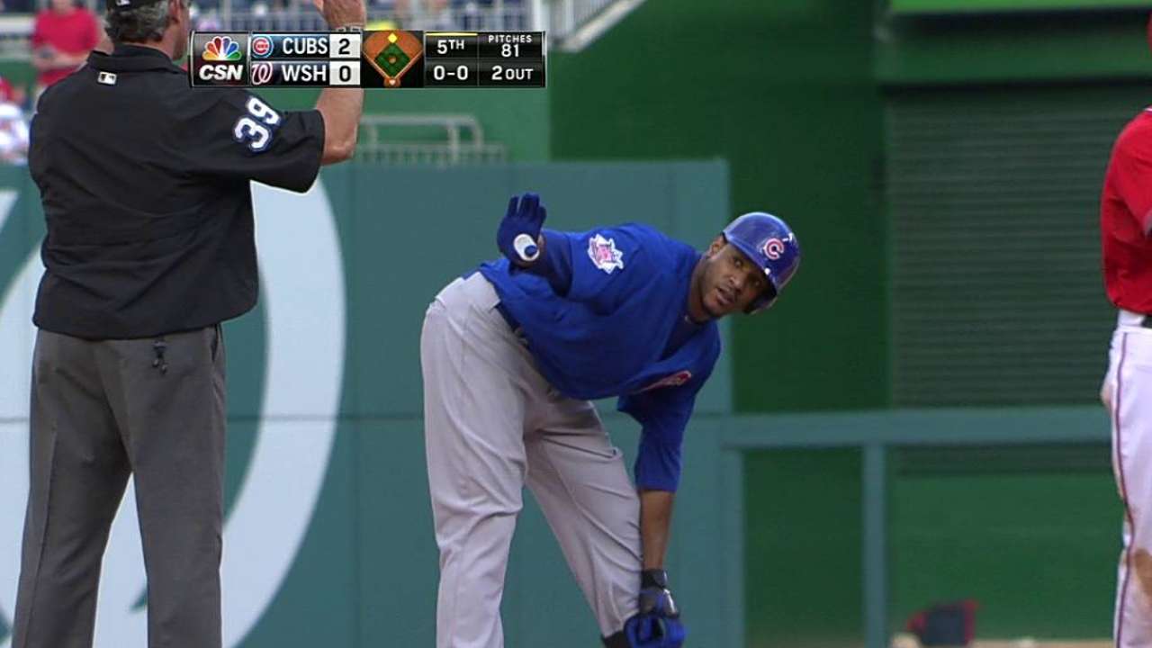 Jackson leads Cubs with arm, bat in return to DC