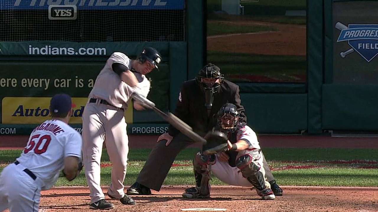 Yankees dividen doble jornada blanqueando a Indios