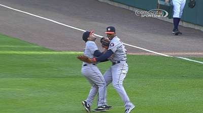 Altuve placed on bereavement list; Elmore recalled