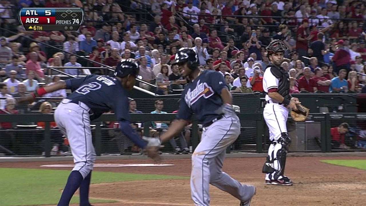 Bravos apalearon a D-backs liderados por J. Upton