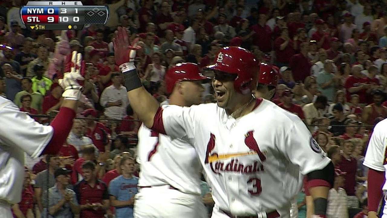 Beltrán dio HR en paliza de Cardenales sobre Mets