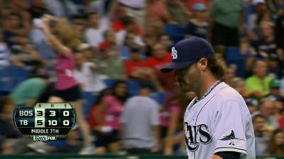 Rays add Lueke to bullpen, DFA Farnsworth