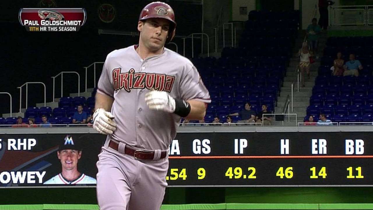 Chávez, Goldschmidt guían a D-backs sobre Marlins